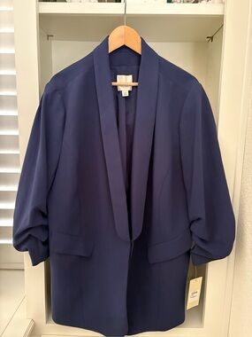 NWT Sejour Navy Peacoat size 22W jacket